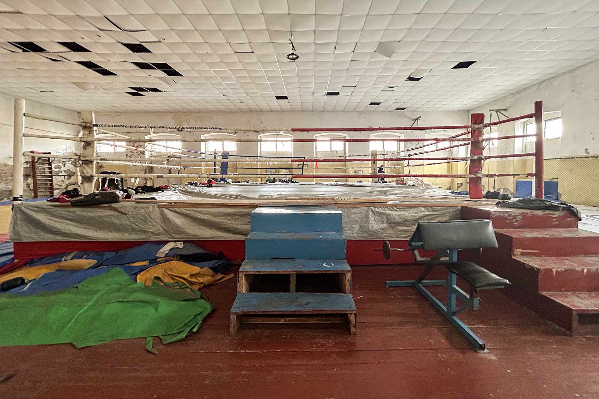A boxing gym in Tbilisi